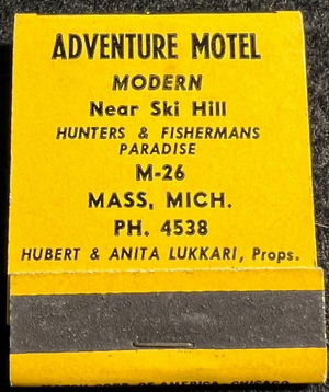 Adventure Motel - Matchbook (newer photo)
